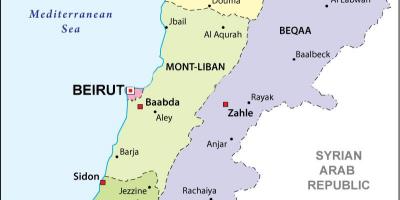 Harta Liban politice