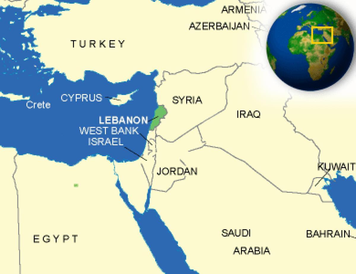 Liban pe harta