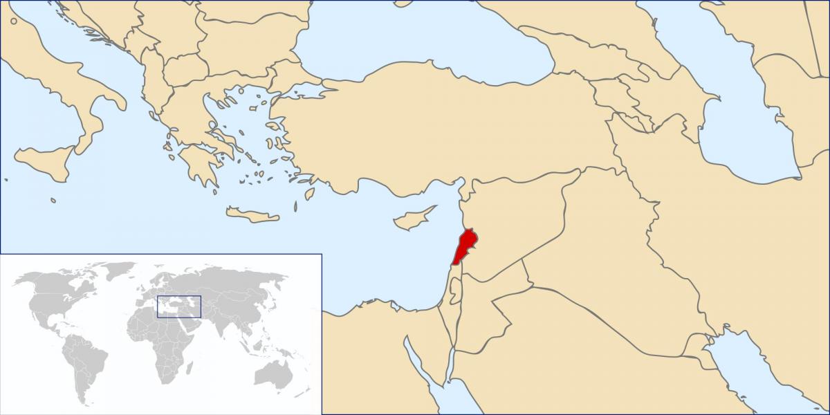harta Liban lume 