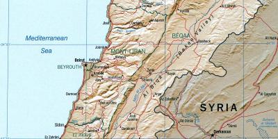 Harta Liban geografie